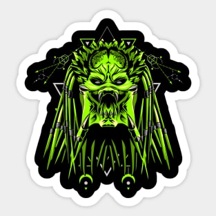 green predator king Sticker